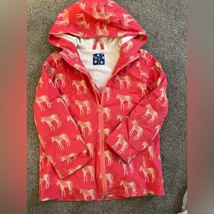 Girls Kickee Pants Rain Jacket size XS 5/6T